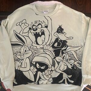 Looney Tunes Women's Graphic Sweatshirt - Light Green